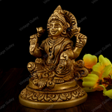 Brass Laxmi Ji Idol for Pooja/Decor