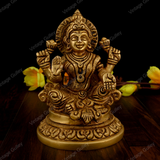 Brass God Ganesha Laxmi Idol