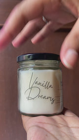 Vanilla Dreams Scented Vegan Soy Wax Candle - 5 Oz