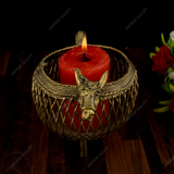 Dhokra Brass Bull Pen Stand