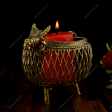 Dhokra Brass Bull Pen Stand