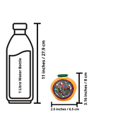 Warli Hand-Painted Terracotta Pot - Yellow