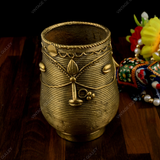 Brass Dhokra 3 Faced Penstand