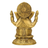 Brass Lord Blessing Ganesha|Ganpati Murti Decorative Showpiece Statue/ Idol & Figurine | Handmade - Vintage Gulley