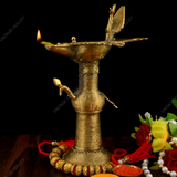 Brass Dhokra Lamp