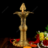 Brass Dhokra Lamp
