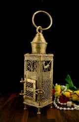 Brass Dhokra Tea Light Holder Lantern
