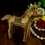 Brass Dhokra Medium Horse