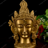 Brass Tara Devi Head for Home Decor