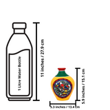 Warli Hand-Painted Terracotta Pot - Yellow