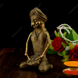 Brass Dhokra Pagdi Musician - Drum