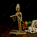 Brass Dhokra 'Flute Musician'
