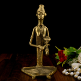 Brass Dhokra 'Tanpura Musician'