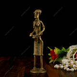 Brass Handcrafted Handmade Dhokra Ethnic Lady - Drum
