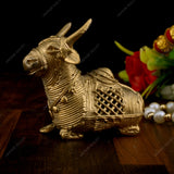 Brass Dhokra Medium Bull