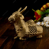 Brass Dhokra Medium Bull