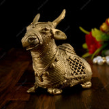 Brass Dhokra Medium Bull