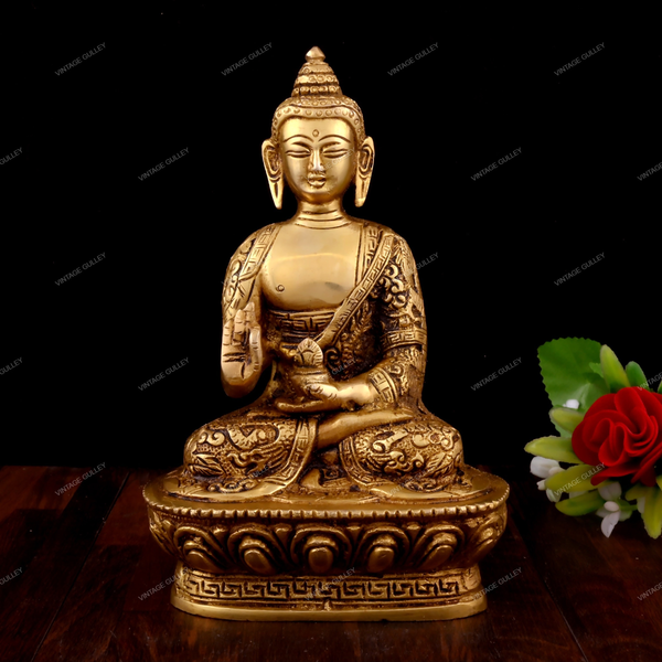 Brass Lord Buddha - Abhaya Mudra