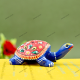 Metal Meenakari Tortoise Agarbatti Stand Tortoise for Pooja