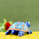 Metal Meenakari Tortoise Agarbatti Stand Tortoise for Pooja