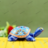 Metal Meenakari Tortoise Agarbatti Stand Tortoise for Pooja