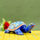 Metal Meenakari Tortoise Agarbatti Stand Tortoise for Pooja