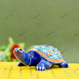 Metal Meenakari Tortoise Agarbatti Stand Tortoise for Pooja