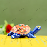 Metal Meenakari Tortoise Agarbatti Stand Tortoise for Pooja