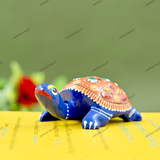 Metal Meenakari Tortoise Agarbatti Stand Tortoise for Pooja