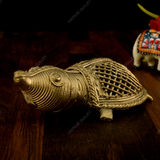 Brass Dhokra Net Tortoise