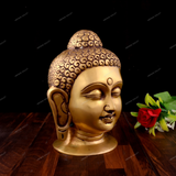 Brass Lord Buddha Head