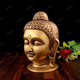 Brass Lord Buddha Head