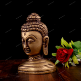 Brass Buddha Head for Home Decor