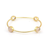 Women's Stone Gold Plated Stone Bracelet Kada for Women - Vintage Gulley