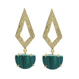 Semi-Precious Stone Ethnic Earrings for Women and Girl - Vintage Gulley