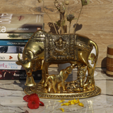 Metal Cow with Calf - Large