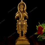 Brass Hanuman for Pooja and Home Decorative - 4 INCHES