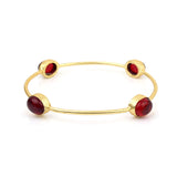 Women's Stone Gold Plated Stone Bracelet Kada for Women - Vintage Gulley