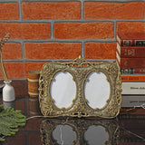 Metal Designer Photo Frame Antique Gold 3×4 Inch - Vintage Gulley