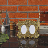 Metal Designer Photo Frame Antique Gold 2×3 Inch - Vintage Gulley