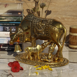 Metal Cow with Calf - Large