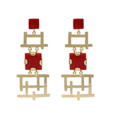 Semi-Precious Stone Ethnic Earrings for Women and Girl - Vintage Gulley