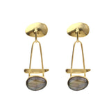Semi-Precious Stone Ethnic Earrings for Women and Girl - Vintage Gulley