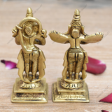 Brass Garuda and Hanuman Idol