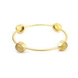 Women's Stone Gold Plated Stone Bracelet Kada for Women - Vintage Gulley