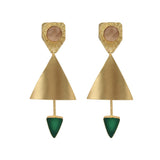 Semi-Precious Stone Ethnic Earrings for Women and Girl - Vintage Gulley