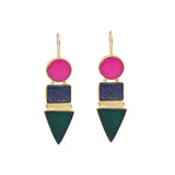Semi-Precious Stone Ethnic Earrings for Women and Girl - Vintage Gulley