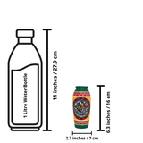 Warli Hand-Painted Terracotta Pot - Yellow