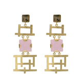 Semi-Precious Stone Ethnic Earrings for Women and Girl - Vintage Gulley