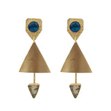 Semi-Precious Stone Ethnic Earrings for Women and Girl - Vintage Gulley